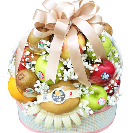 Xmas Fruit Gift Basket Vietnam