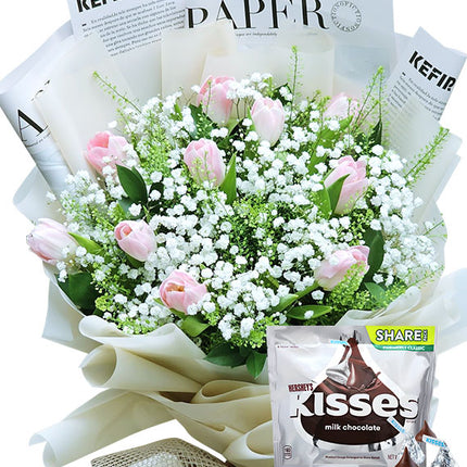 Xmas Tulip Bouquet & Chocolate Vietnam