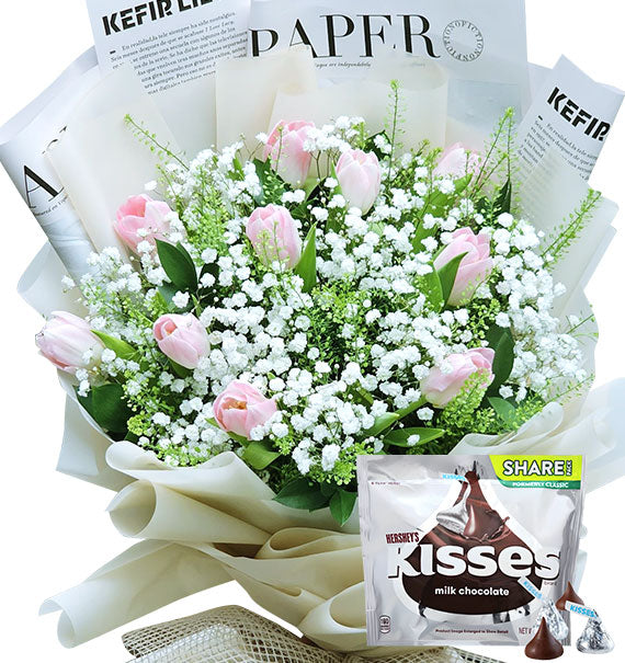 Xmas Tulip Bouquet & Chocolate Vietnam