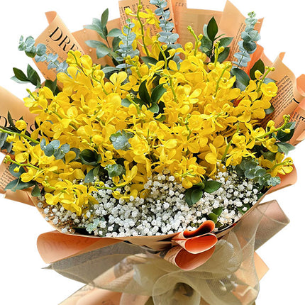 Yellow Orchid Bouquet Vietnam