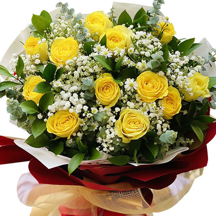 Yellow Rose Bouquet For Teacher's Day Vietnam