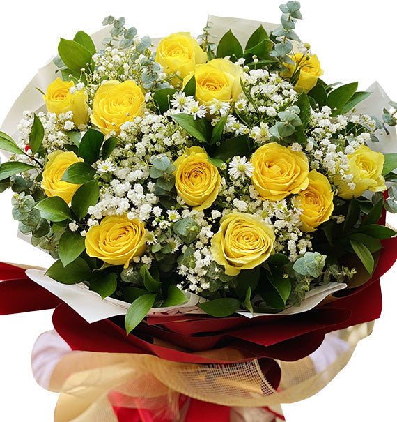 Yellow Rose Bouquet For Teacher's Day Vietnam