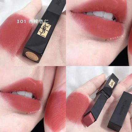 YSL The Slim Velvet Radical 301 Nude Tension On Lip