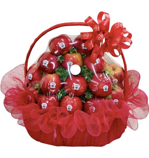 05 kg fresh apples basket