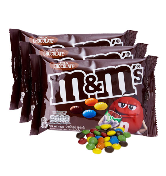 3 Bags of M&M Milk Chocolate