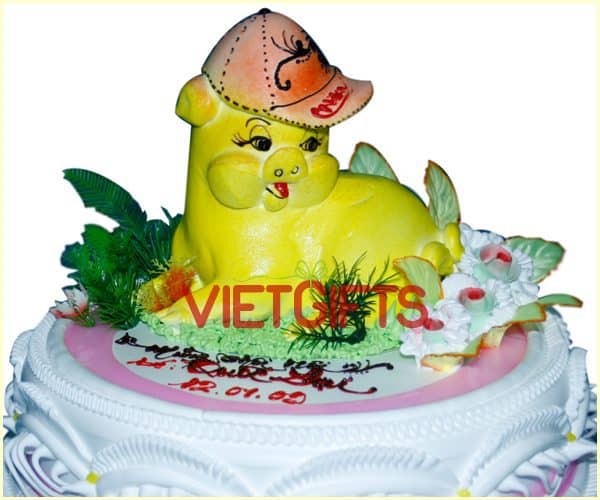 birthyear cake in vietnam