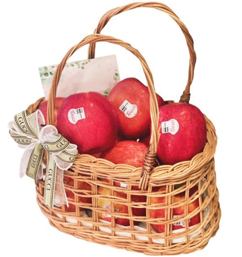 fresh apples basket