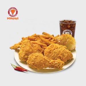 popeyes spicy chicken combo 3pcs