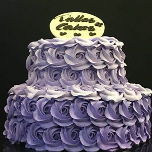 stacked rose dallas cake
