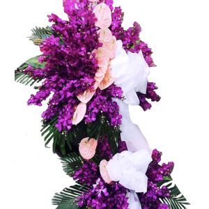 sympathy flower standing spray 20 with orchild