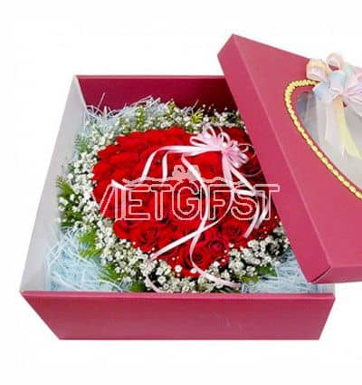 heart box flower