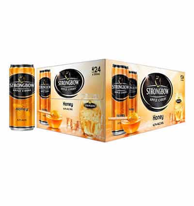 strongbow apple ciders honey cans
