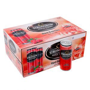 strongbow apple ciders redberries cans