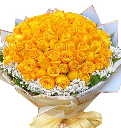 99 yellow roses mothers day