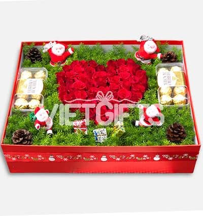 Special Christmas Box Flowers Special Christmas Gifts Vietnam
