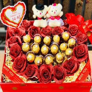 Special Artificial Roses And Chocolate 02