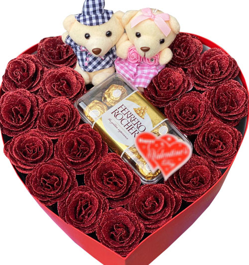 special artificial roses and chocolate 03