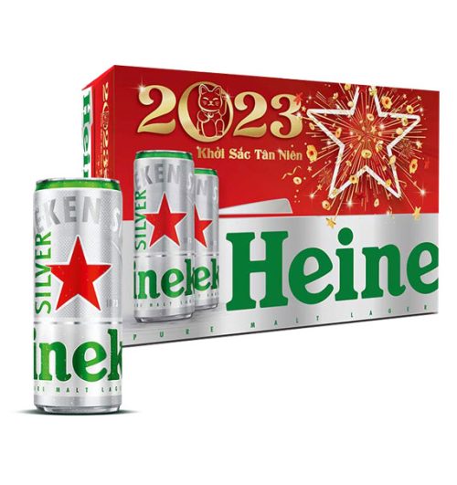 heineken silver beer 24 cans box