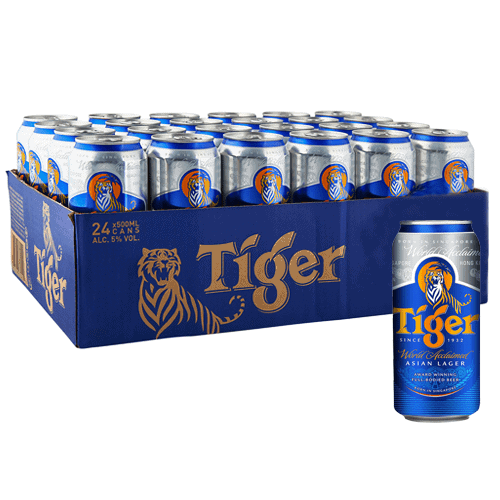 Tiger Beer (24 cans/box) Beer, TET Beer