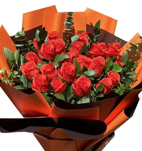 24 orange roses mothers day