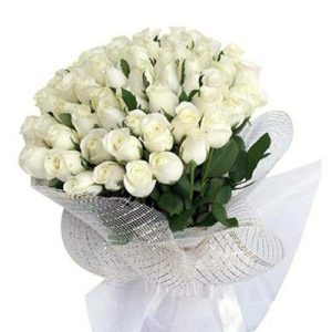 sympathy bouquet flower white rose