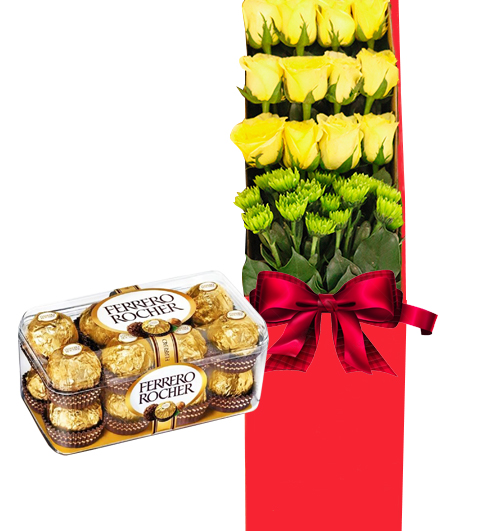 flowers box and chocolate 03