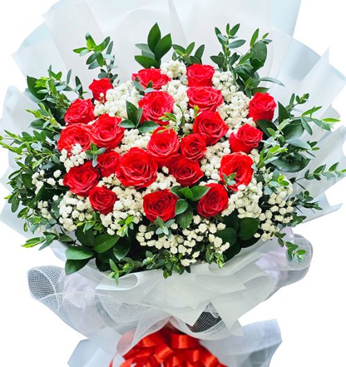 24 red roses valentine vietnam 02