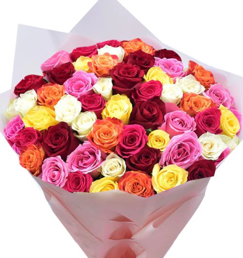 48 Mixed Roses Valentine