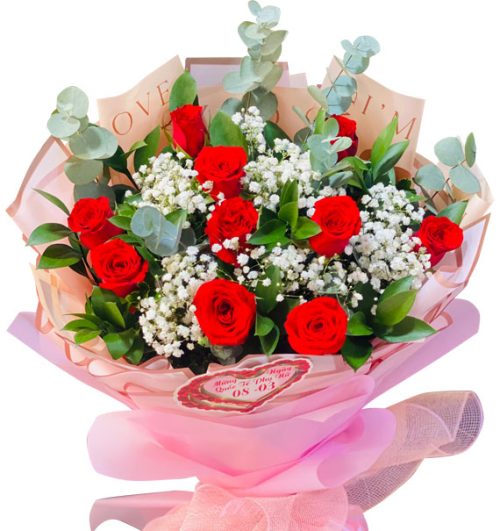 10 Red Roses – Women’s Day