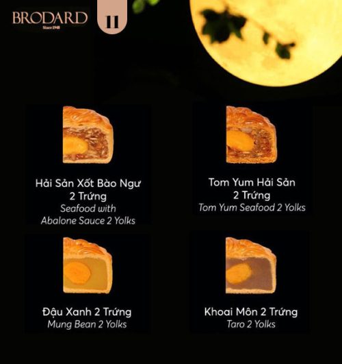 brodard mooncakes vietnam combo 11