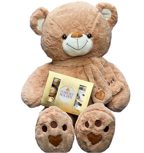 Brown Bear In Love Chocolate