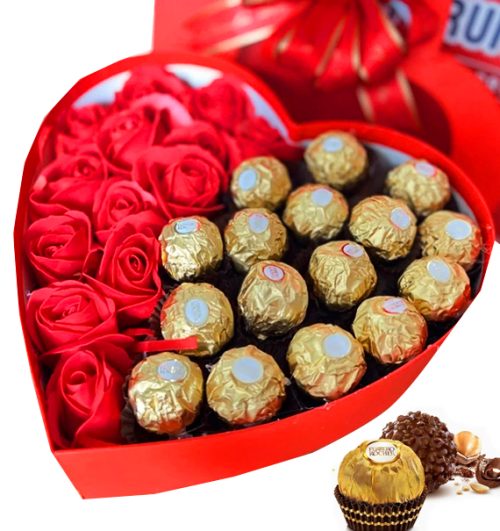 Special Artificial Roses And Chocolate 4