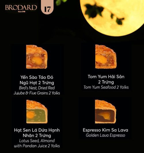 brodard mooncakes vietnam combo 17