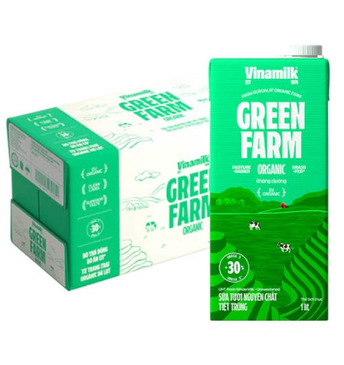 vinamilk fresh milk green farm organic