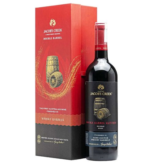 jacob s creek double barrel shiraz gift box